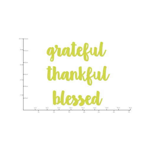 Decorative Die Grateful