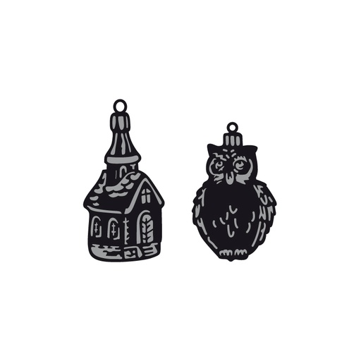 Marianne Designs - Tiny's Ornaments Church & Owl