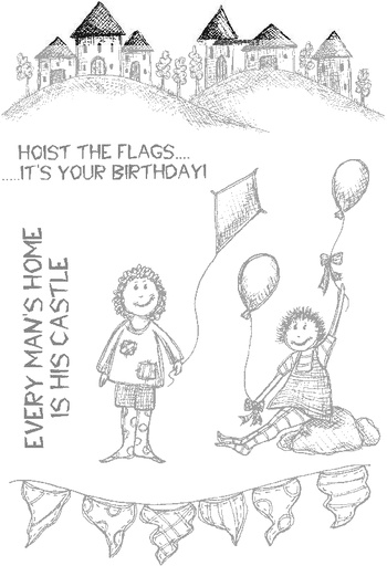 Sweet Dixie Hoist the Flags stamp set