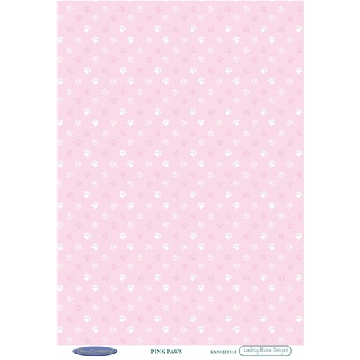LM Pink Paws Cardstock Sold in Pack of 10 Sheets