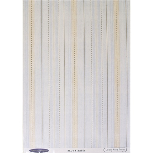 LM Blue Stripes Sold in Pack of 10 Sheets