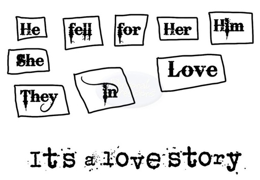 Polkadoodles Love Story stamp set