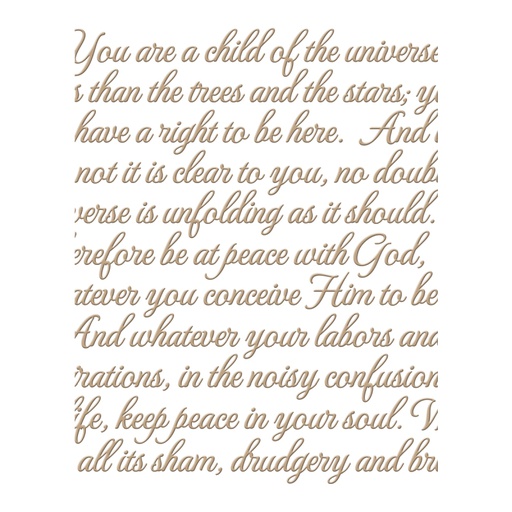 Spellbinders Glimmer Plate - Elegant Background 