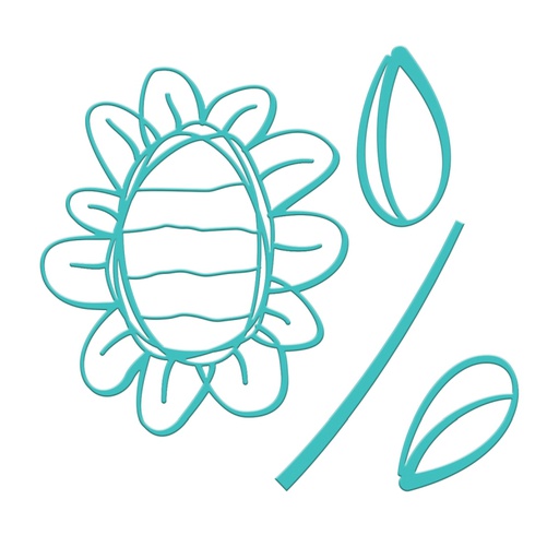 Jane Davenport Sunflower Journal die set