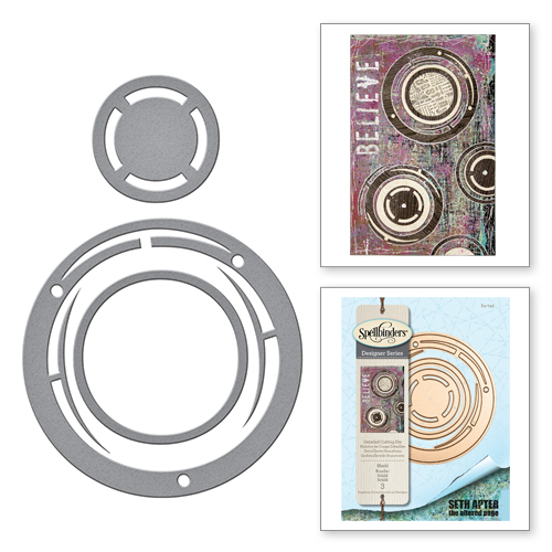 Spellbinders Seth Apter - The Altered Page - Shield