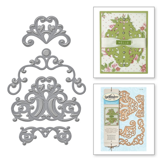 Spellbinders - Swoosh Accents Etched Dies