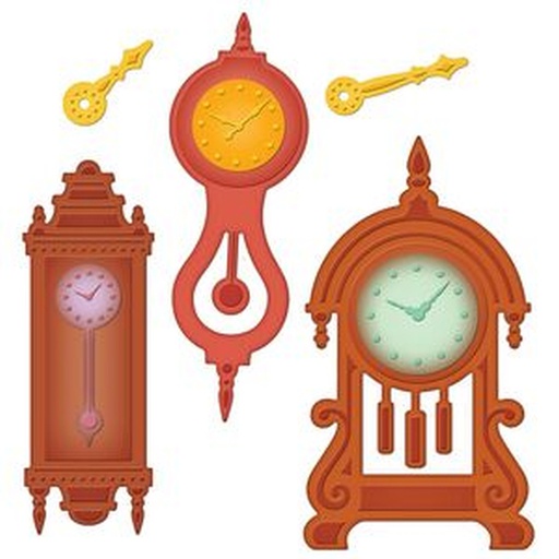 Spellbinders Shapeabilities - Retro Mod Clocks