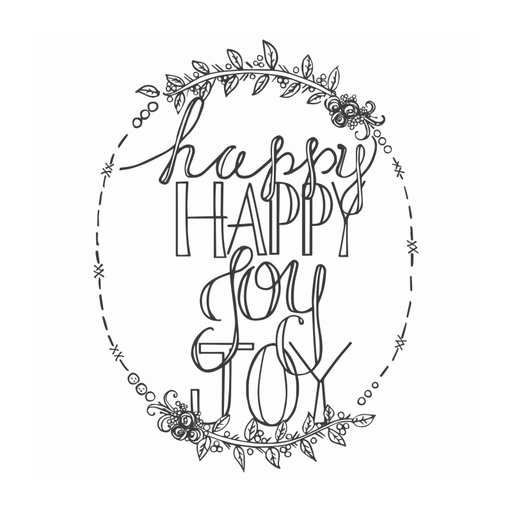 Spellbinders Happy Happy Joy Joy stamp set