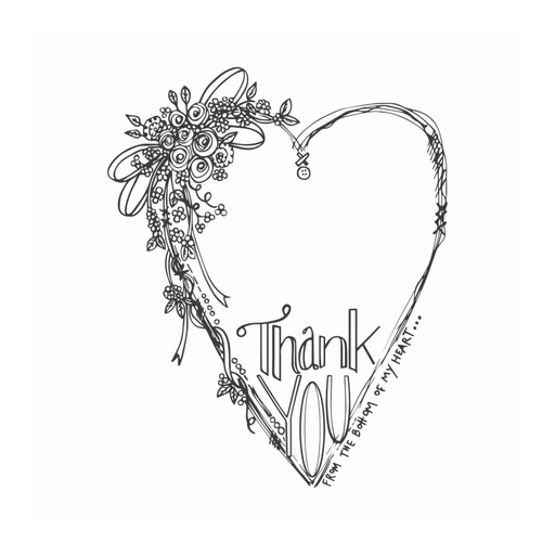 Spellbinders Thank You stamp set