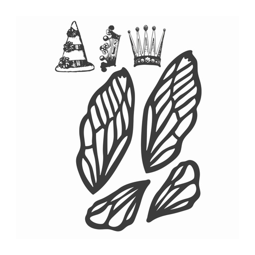 Spellbinders Art Doll Accessories B stamp set