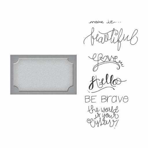 Spellbinders Stamp & Die Set - Frame of Mind