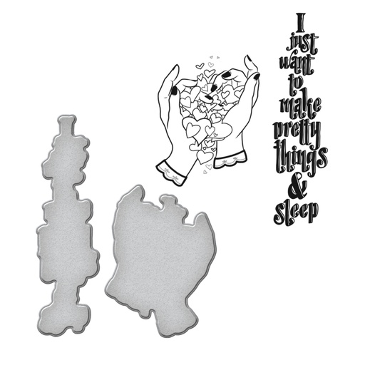 Spellbinders Stamp & Die Set - Pretty