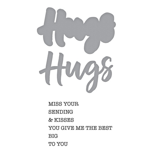 Spellbinders Stamp & Die Set - Hugs Expressions 