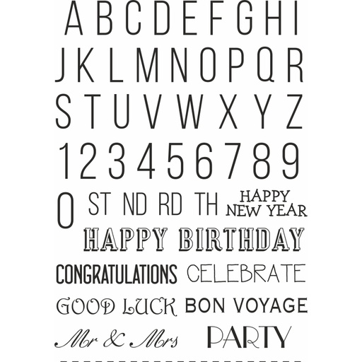 Sweet Dixie Bunting Alphabet stamp set