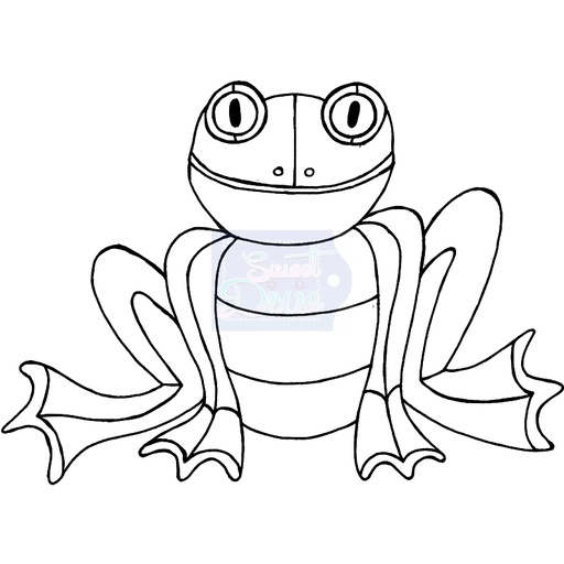 Sweet Dixie Zendoodle Frog by Lindsay Mason