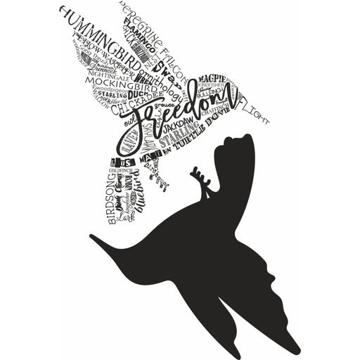 Sweet Dixie Typography Bird Woodland Creatures Collection
