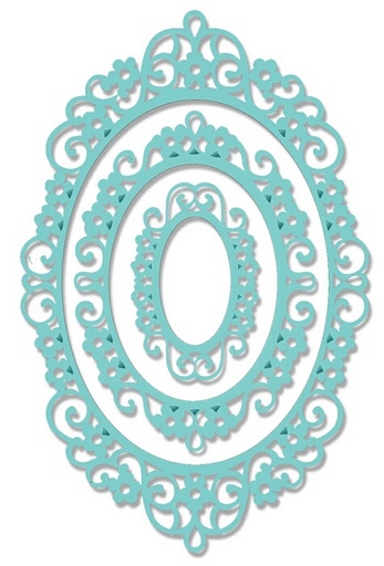 Sweet Dixie Intricate Oval Frame die set
