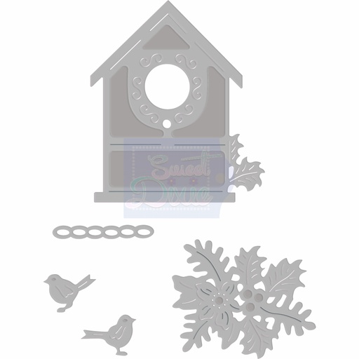 Sweet Dixie Christmas Birdhouse die set