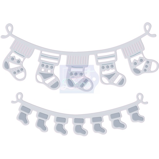 Sweet Dixie Stocking Bunting die set