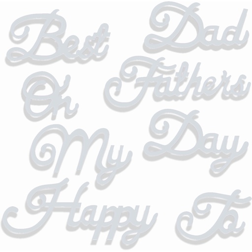Sweet Dixie Best Dad/Father Sentiment die set