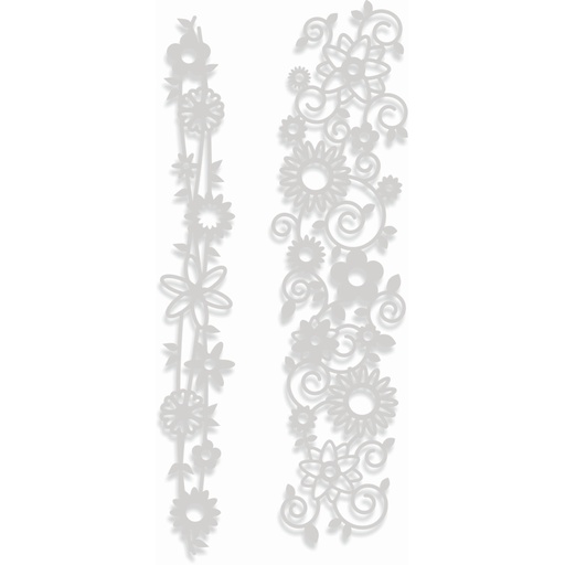 Sweet Dixie Bouquet & Vine Border Strip die set