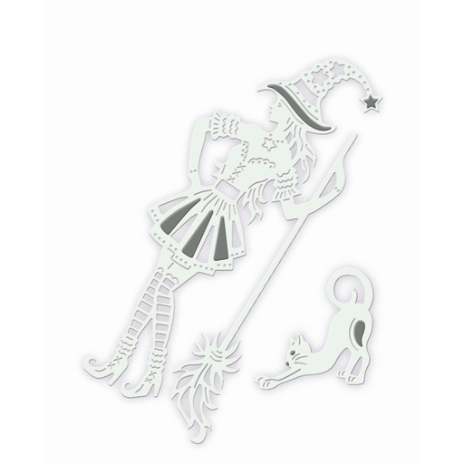 Sweet Dixie Sassy Witch die set