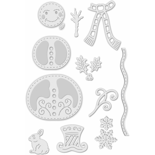 Sweet Dixie Build A Snowman die set
