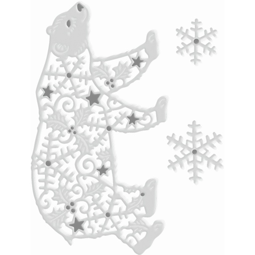 Sweet Dixie Filigree Polar Bear die set