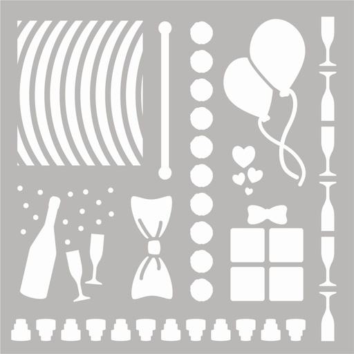 Sweet Dixie Party Time Stencil