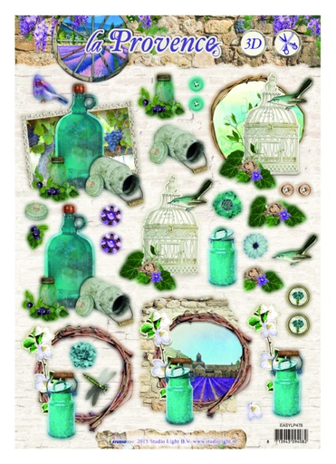 Studio Light - La Provence 3D A4 Decoupage Sheet