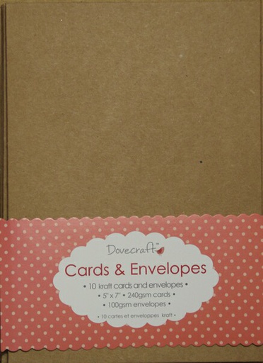 Kraft Rectangle Card & Envelopes