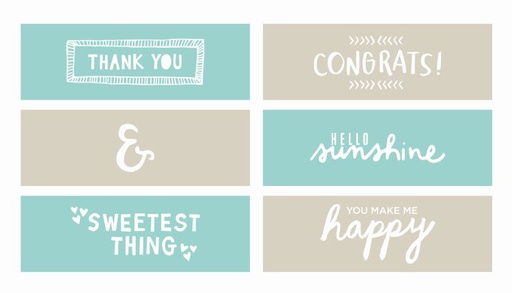 Embossing Strips - Rise & Shine (6)